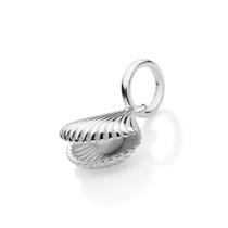Pingente concha entreaberta de prata maciça 840308 Rommanel Cor:Prata