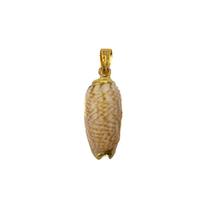 Pingente Concha Luxo 3,5 cm Dourado