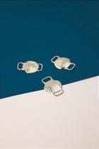 Pingente Concha Níquel Branco - 2 Saídas - 01 Unidade