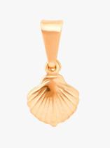 Pingente concha pequena banhado a ouro 18k
