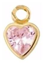 Pingente Coração 4mm Para Argolas Em Ouro 18k Pingente Coração 4mm Para Argolas Em Ouro 18k