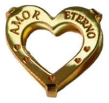 Pingente Coração Amor Eterno Ouro 18k Pingente Coração Amor Eterno Ouro 18k