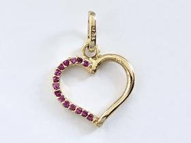 Pingente Coração Em Ouro Amarelo 18K Pingente Coração Em Ouro Amarelo 18K