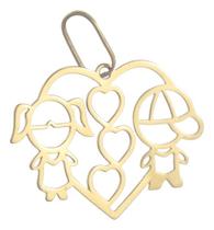 Pingente Coração Meninho E Meninha Ouro 18k 750. Presente! Pingente Coração Meninho E Meninha Ouro 18k 750. Presente!