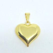 Pingente Coração Pequeno Folheado A Ouro 18k