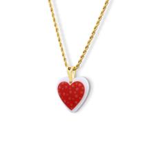Pingente Coração RED LOVE em porcelana Pingente Coração RED LOVE em porcelana