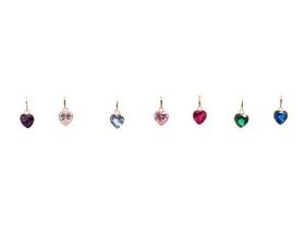 Pingente Coração Zircônia 6mm Ouro 18k 750