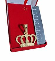 Pingente Coroa - Banhado a Ouro 18k