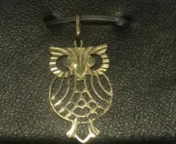 Pingente Coruja Em Ouro 18k Grande Pingente Coruja Em Ouro 18k Grande