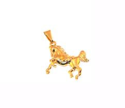 Pingente Country Cavalo Cavalgada Folheado Ouro 18k