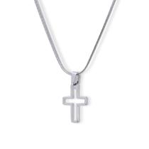 Pingente Crucifixo Aço inox Mini - Design Medalhas