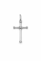 Pingente Crucifixo Amarrado Em Prata 925 37x20mm Italiano