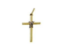 Pingente Crucifixo Clássico Lembrança Religiosa Ouro 18k