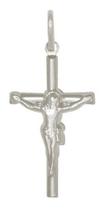 Pingente Crucifixo Cruz Cristo Prata Maciça 925 4 Cm X 2 Cm Pingente Crucifixo Cruz Cristo Prata Maciça 925 4 Cm X 2 Cm