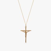 Pingente Crucifixo em Ouro Amarelo 18k