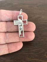Pingente Crucifixo Em Prata Maciça 925
