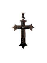 Pingente Crucifixo Niquelado 42mm com Oração do Pai Nosso Pingente Crucifixo Niquelado 42mm com Oração do Pai Nosso