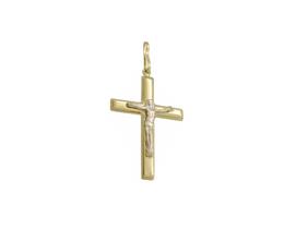 Pingente Crucifixo Ouro 18K Religioso Jesus Crucificado 41mm Pingente Crucifixo Ouro 18K Religioso Jesus Crucificado 41mm