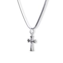 Pingente Crucifixo prata com marcassita