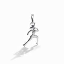 Pingente Crucifixo Prata Maciça 925 Corredora Atleta Pingente Crucifixo Prata Maciça 925 Corredora Atleta
