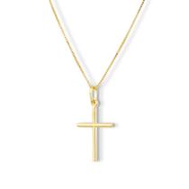 Pingente Crucifixo semijoia banhado Ouro 18k