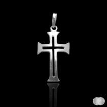 Pingente Cruz 4 em Prata 925 - Design Exclusivo