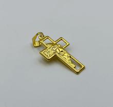 Pingente Cruz Com Face 30x20mm