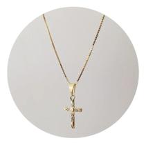 Pingente Cruz Cristo Prata Banhado Ouro 18K - Ponte Vecchio