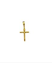 Pingente cruz crucifixo cristo p - banhado a ouro 18k Pingente cruz crucifixo cristo p - banhado a ouro 18k