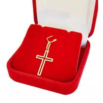 Pingente Cruz Crucifixo Em Ouro 18k Vazado Nota e Garantia