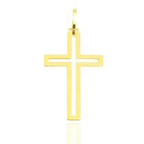 Pingente Cruz Crucifixo Masculino Em Ouro 18k Grande 3cm Pingente Cruz Crucifixo Masculino Em Ouro 18k Grande 3cm