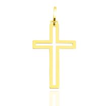 Pingente Cruz Crucifixo Masculino Em Ouro 18k Grande 3cm - AGAPRIME JOIAS