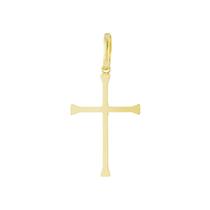 Pingente Cruz Crucifixo Ouro 18k Lisa Espelhada G Pingente Cruz Crucifixo Ouro 18k Lisa Espelhada G