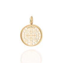 Pingente cruz de são bento banhada a ouro 18k Cód. 5426840000