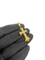 Pingente Cruz Dupla Face - Banhado A Ouro 18K