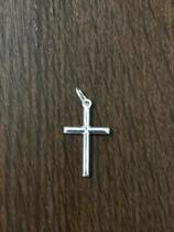 Pingente Cruz Dupla Face Prata Legítima 925 3x2 Cm