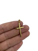 Pingente Cruz Fina P - Banhado A Ouro 18K Pingente Cruz Fina P - Banhado A Ouro 18K