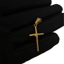 Pingente Cruz Fio P - Banhado A Ouro 18K Pingente Cruz Fio P - Banhado A Ouro 18K