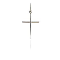 Pingente Cruz Lisa Em Prata 925