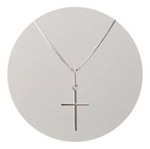 Pingente Cruz Minimalista Em Prata 925 - Ponte Vecchio