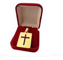 Pingente Cruz Ouro 18 k Peso 0.60 Grama 12 mm Pingente Cruz Ouro 18 k Peso 0.60 Grama 12 mm