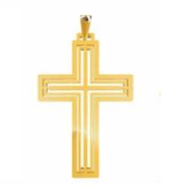 Pingente Cruz Ouro 18 Kilates 3.00 Gramas 33 mm