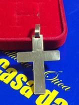 Pingente Cruz Ouro 18 kilates Peso 1.10 Gramas 14 mm Pingente Cruz Ouro 18 kilates Peso 1.10 Gramas 14 mm
