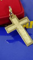 Pingente Cruz Ouro 18 kilates Peso 5 Gramas 30 mm Maciço Pingente Cruz Ouro 18 kilates Peso 5 Gramas 30 mm Maciço