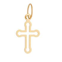 Pingente Cruz Ouro18 Kilates Peso 0.95 Gramas 15 mm Argola Pingente Cruz Ouro18 Kilates Peso 0.95 Gramas 15 mm Argola