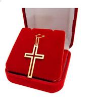 Pingente Cruz Ouro18 Kilates Peso 2.60 Gramas 20 mm Vazado Pingente Cruz Ouro18 Kilates Peso 2.60 Gramas 20 mm Vazado