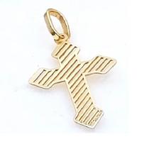 Pingente Cruz Peso 1.45 Gramas 18mm Ouro18 Kilates Pingente Cruz Peso 1.45 Gramas 18mm Ouro18 Kilates