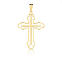 Pingente Cruz Religioso Em Ouro 18K Pingente Cruz Religioso Em Ouro 18K