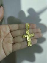 Pingente Cruz Rosto Jesus Cristo Cravejada P Banhado Ouro Pingente Cruz Rosto Jesus Cristo Cravejada P Banhado Ouro
