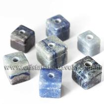 Pingente Cubo de Quartzo Azul Natural para Difusor de Aromaterapia - Pacote com 5 Unidades Pingente Cubo de Quartzo Azul Natural para Difusor de Aromaterapia - Pacote com 5 Unidades